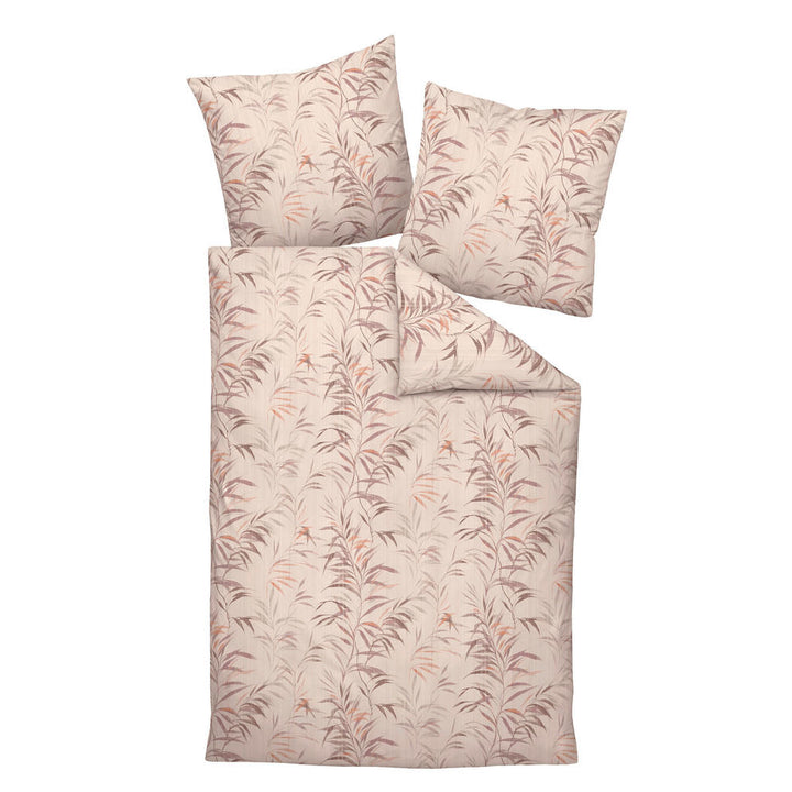 Janine Bettwäsche, Mokka, Textil, Floral, 135x200 cm, S