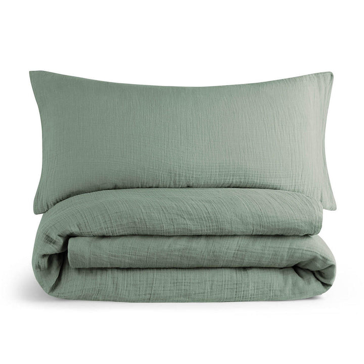 Blumtal Bettwäsche, Grün, Textil, 155x220 cm, Schlaftex