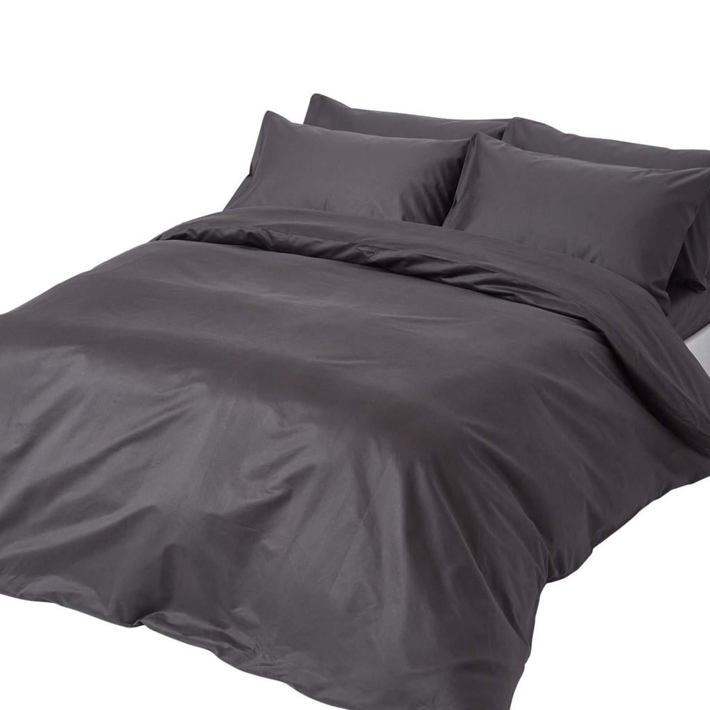 Homescapes Bettwäsche, Anthrazit, Textil, Rechteckig, 2