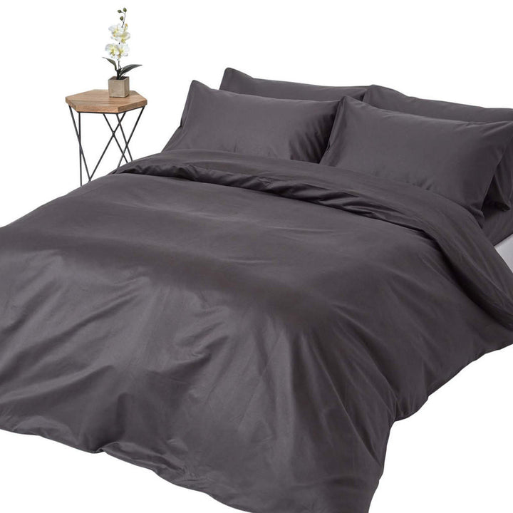 Homescapes Bettwäsche, Anthrazit, Textil, Rechteckig, 2
