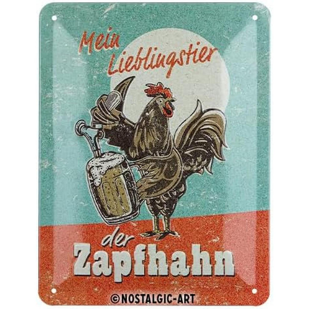 Nostalgic-Art Blechschild, Mehrfarbig, Metall, Rechteck