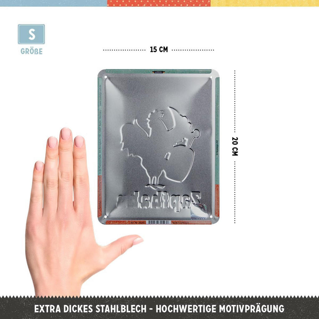 Nostalgic-Art Blechschild, Mehrfarbig, Metall, Rechteck