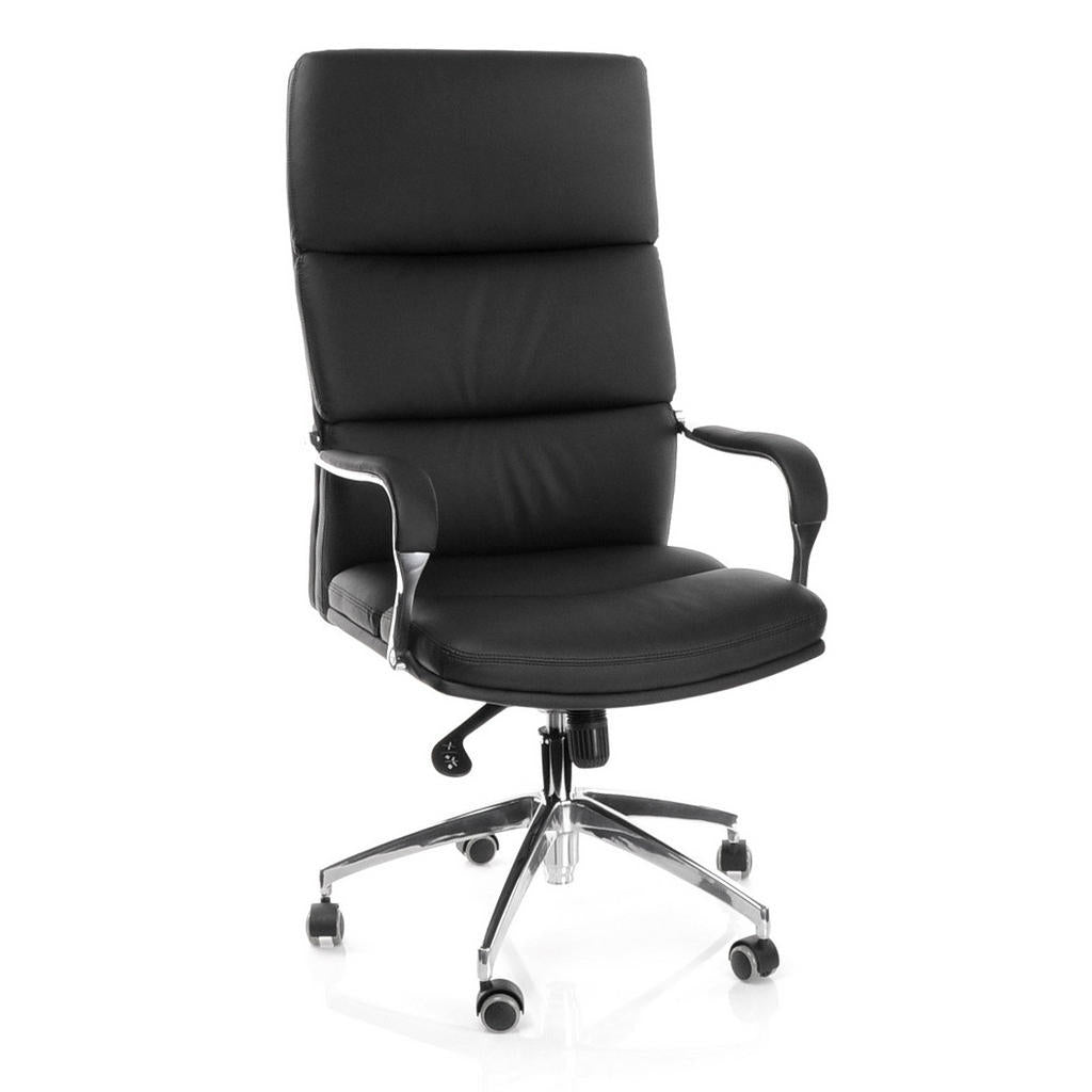Mid.you Chefsessel, Schwarz, Silber, Metall, Textil, Dr