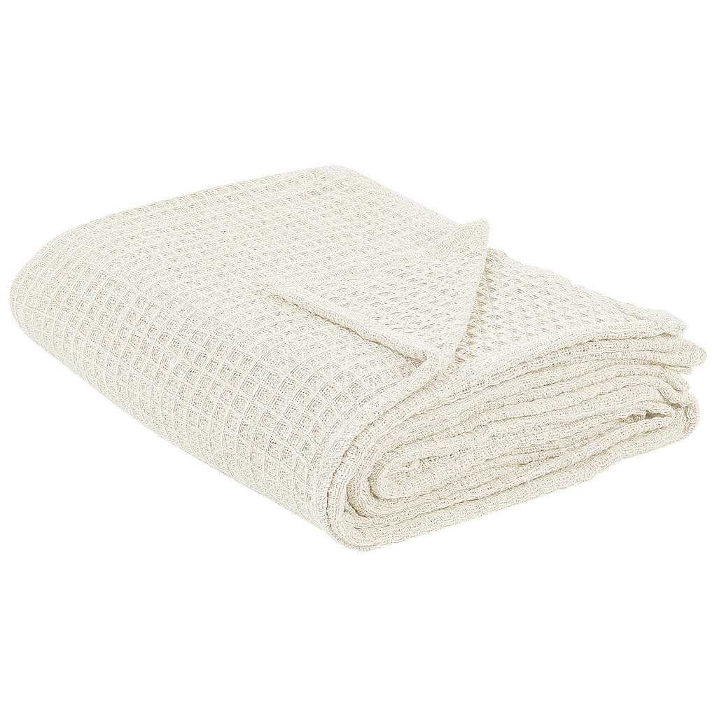 Beliani Decke, Creme, Textil, 220x240 cm, Schlaftextili