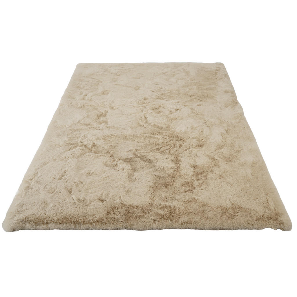 Consilio Concept Fellteppich, Beige, Textil, Uni, Recht