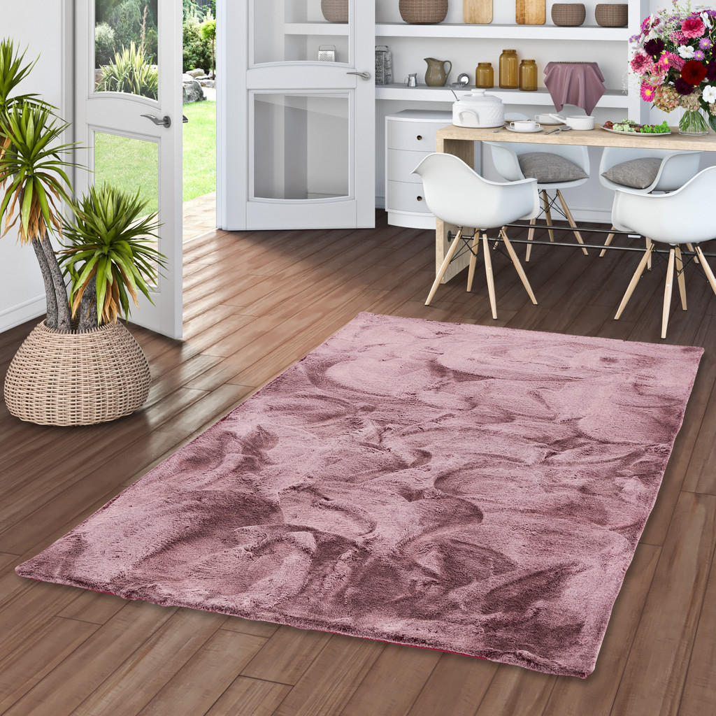 Pergamon Fellteppich, Beere, Textil, 60x90 cm, Teppiche