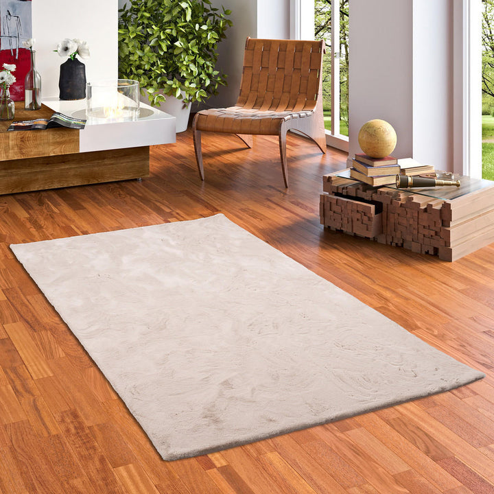 Pergamon Fellteppich, Beige, Textil, 60x90 cm, Teppiche