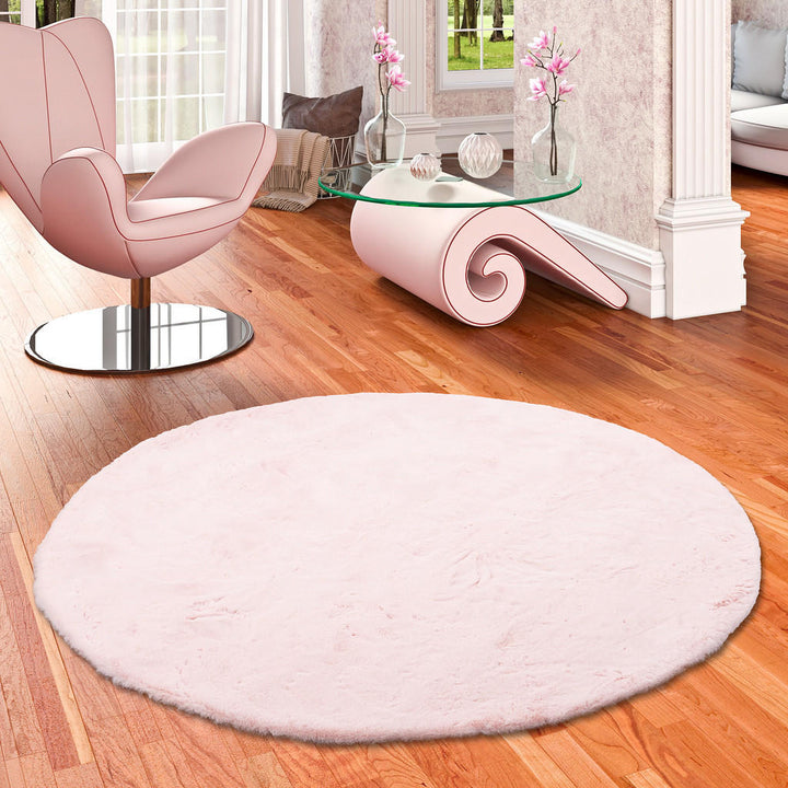 Pergamon Fellteppich, Rosa, Textil, Rund, 160x160 cm, T