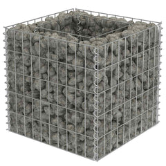 Deluke Gabionen, Silber, Metall, 50x50x50 cm, Gartenzub