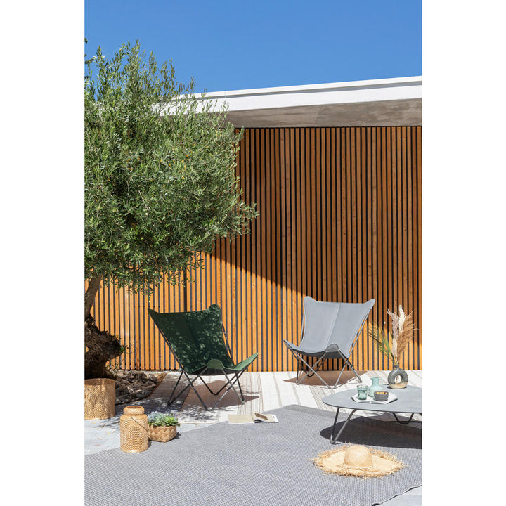 Lafuma Mobilier Garten-Relaxsessel, Hellgrau, Metall, K