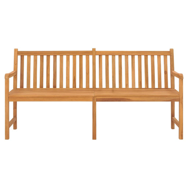 vidaXL Gartenbank, Braun, Holz, 3-Sitzer, Rechteckig, 1