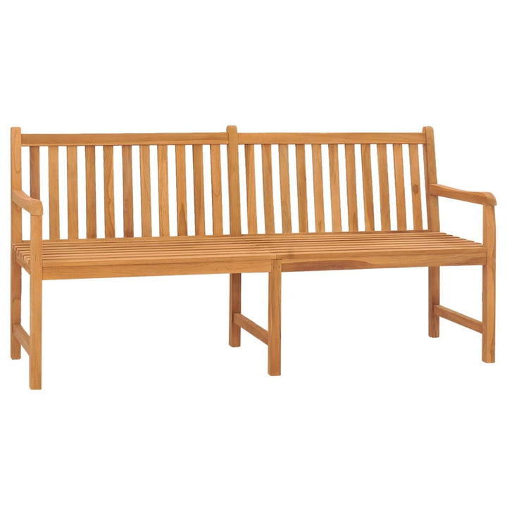 vidaXL Gartenbank, Braun, Holz, 3-Sitzer, Rechteckig, 1