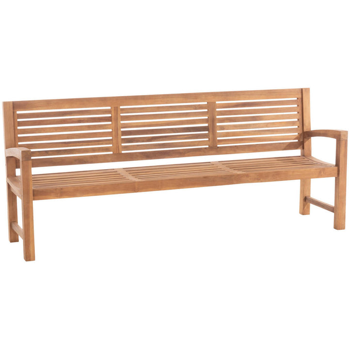CLP Gartenbank, Teak, Holz, 220x92x59 cm, Gartenmöbel,