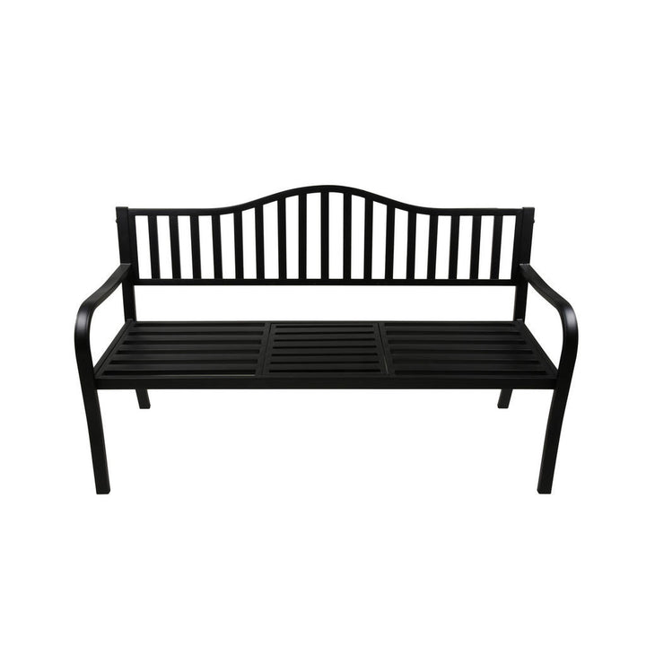 Gardenson Gartenbank, Anthrazit, Metall, 3-Sitzer, 150x