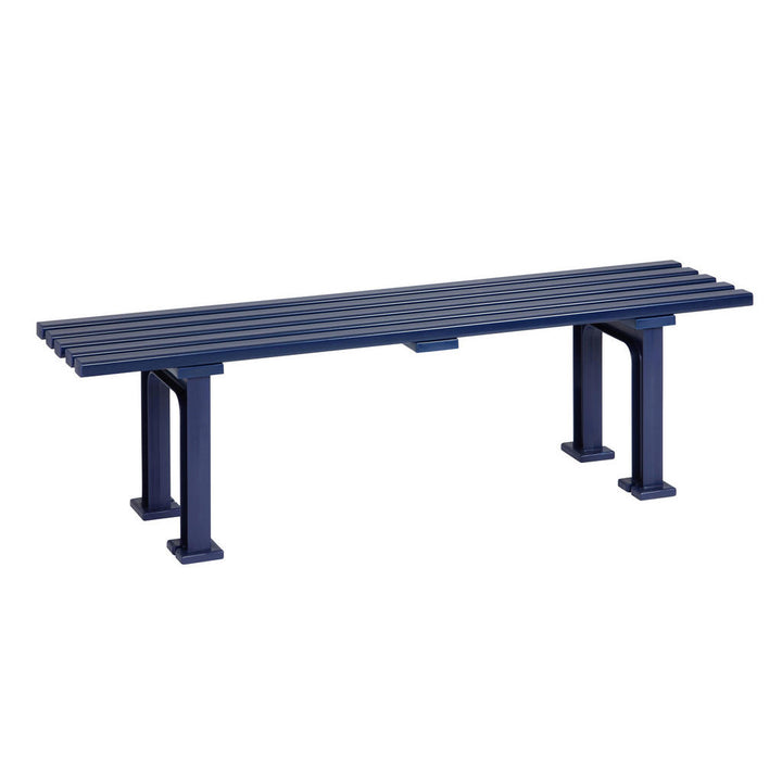 Modante Gartenbank, Blau, Kunststoff, 3-Sitzer, 150x42x