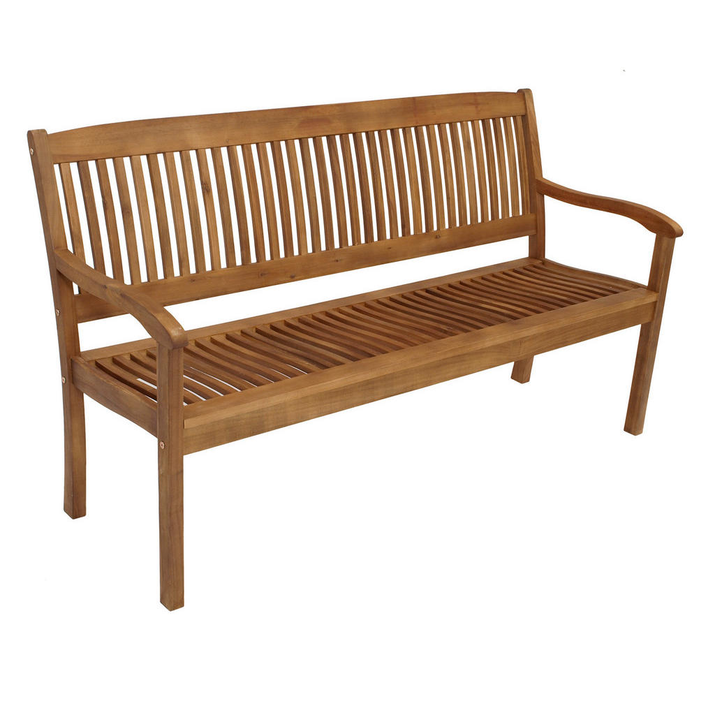 TPFGarden Gartenbank, Braun, Holz, 157x89x63 cm, Garten