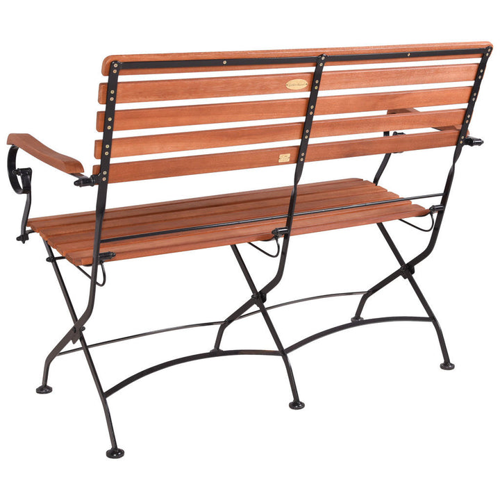 Gardenson Gartenbank, Braun, Schwarz, Holz, Metall, Euk