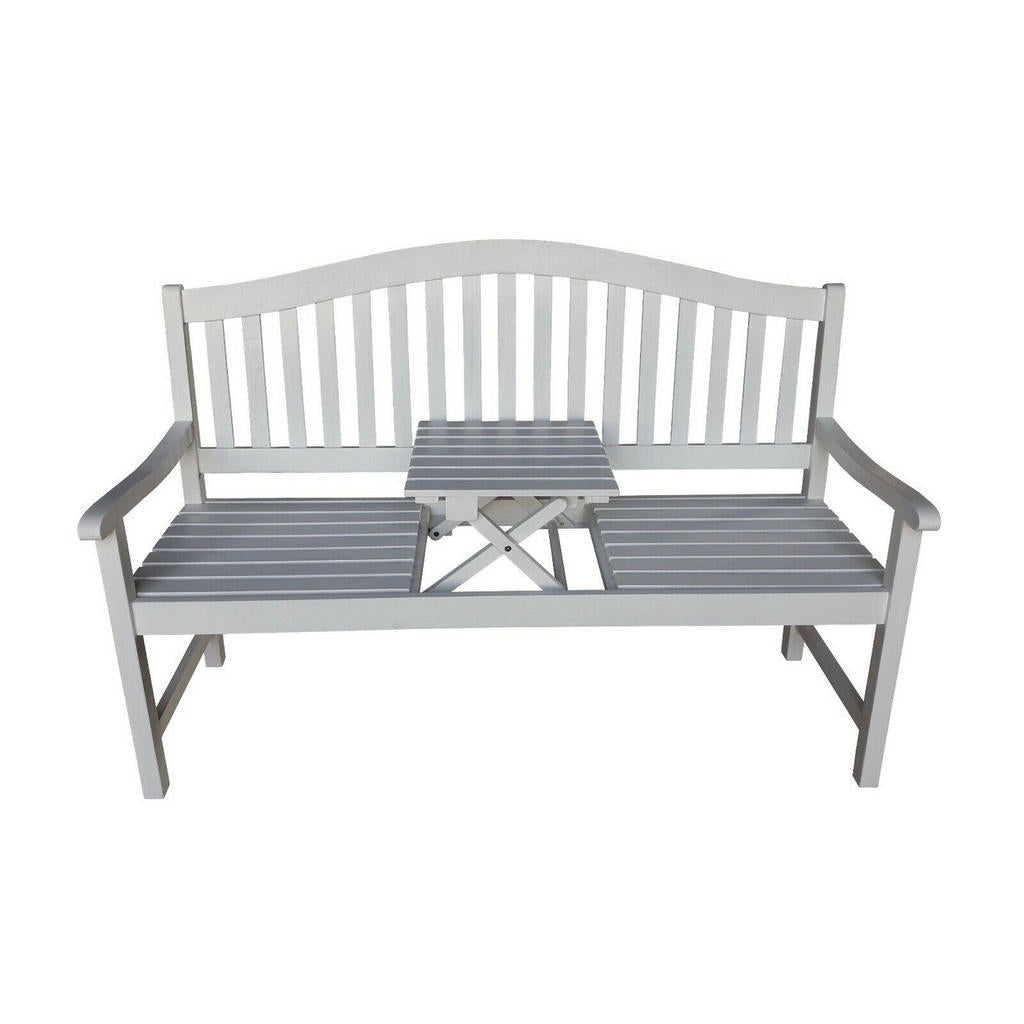 Sedex Gartenbank, Weiß, Holz, 3-Sitzer, Rechteckig, 64x