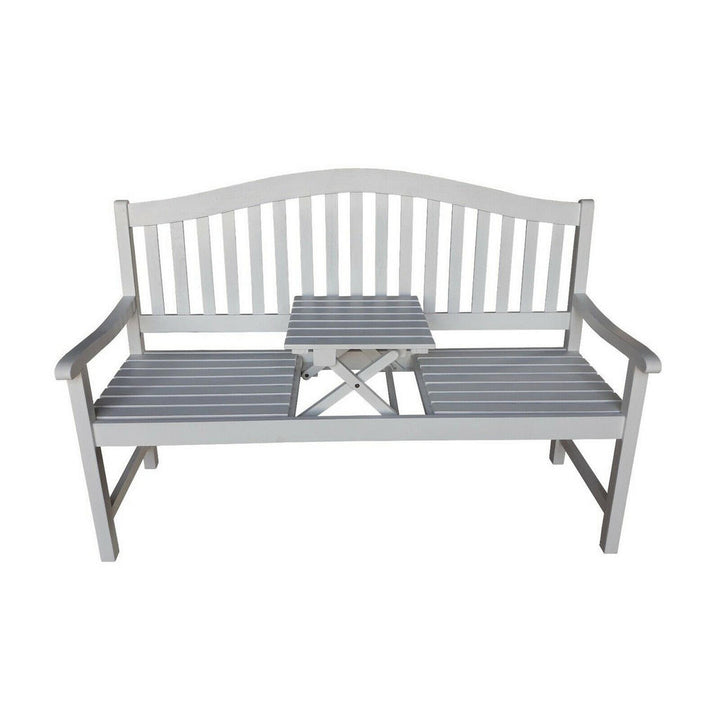 Sedex Gartenbank, Weiß, Holz, 3-Sitzer, Rechteckig, 64x