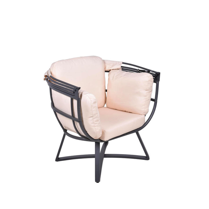 Deluke Gartenmuschel, Beige, Kunststoff, 91x152x77 cm,