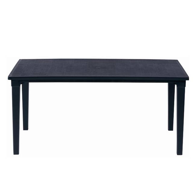 Gartentisch Futura Vollkunststoff 165 x 75 x 95cm Grau