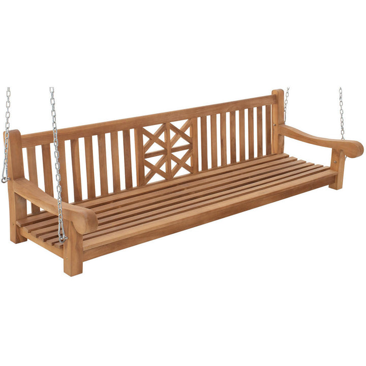 CLP Hängebank, Teak, Holz, 220x61x70 cm, Gartenmöbel, G