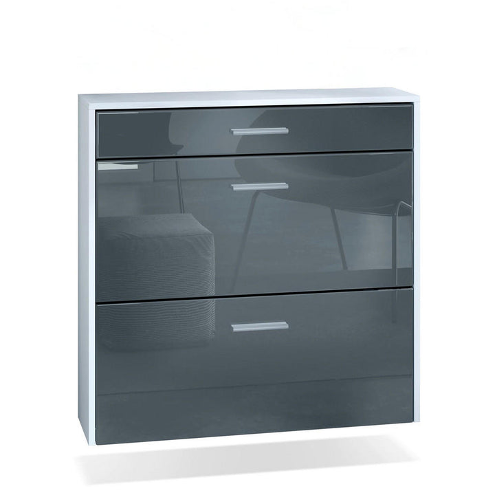 InnoFurn Hängender-Schuhschrank, Grau, Holzwerkstoff, 8