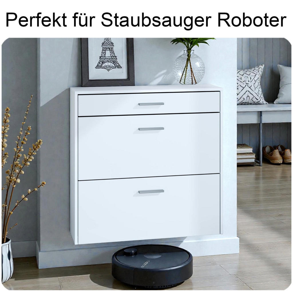 InnoFurn Hängender-Schuhschrank, Grau, Holzwerkstoff, 8