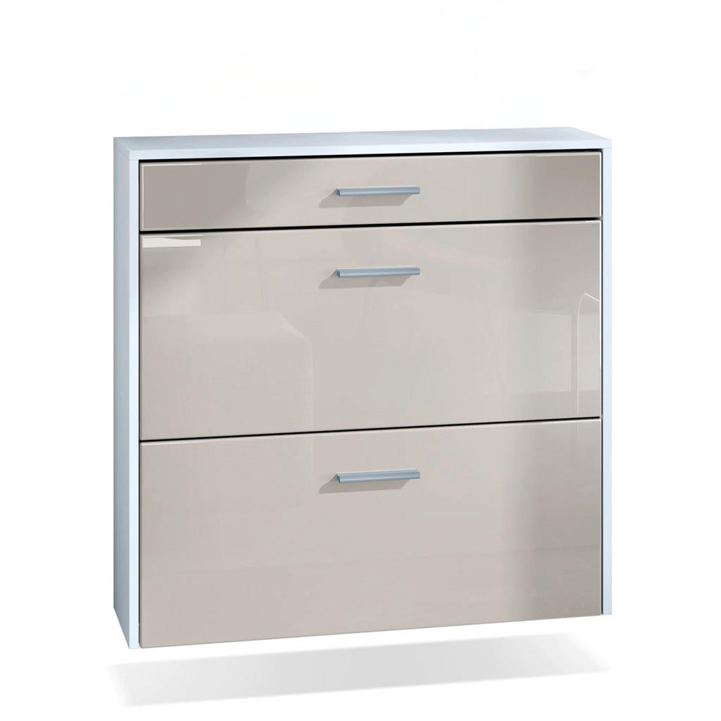 InnoFurn Hängender-Schuhschrank, Beige, Holzwerkstoff,