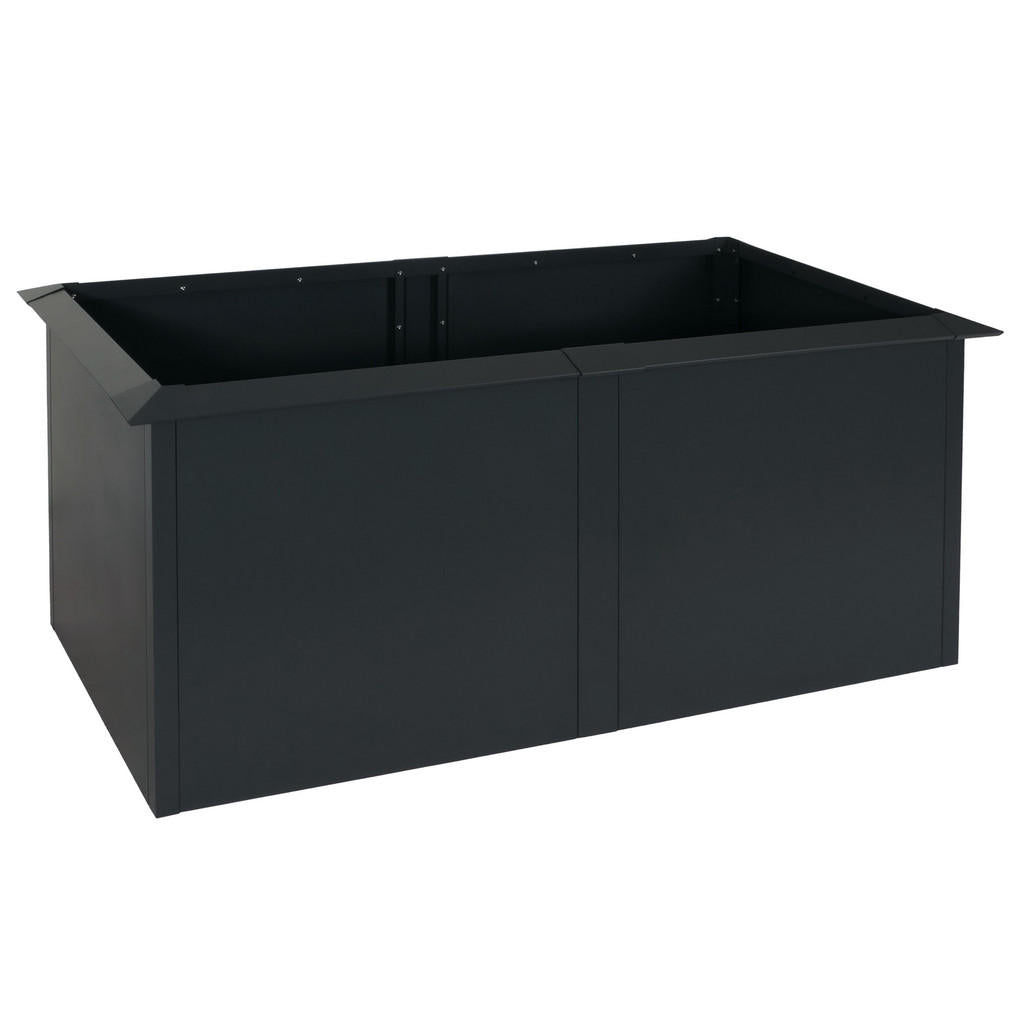 MCW Hochbeet, Anthrazit, Metall, 170x78x90 cm, Gartenzu