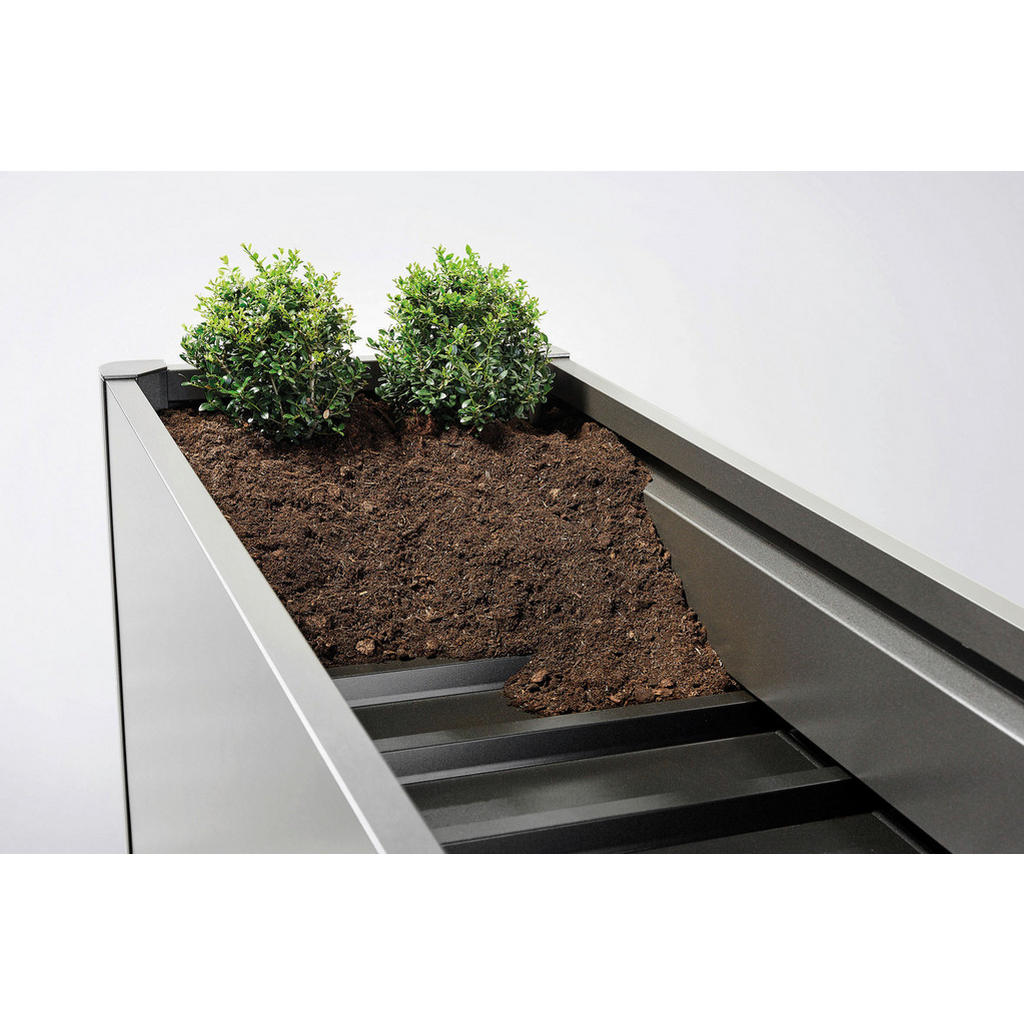 Biohort Hochbeet Belvedere, Dunkelgrau, Metall, 243 L,