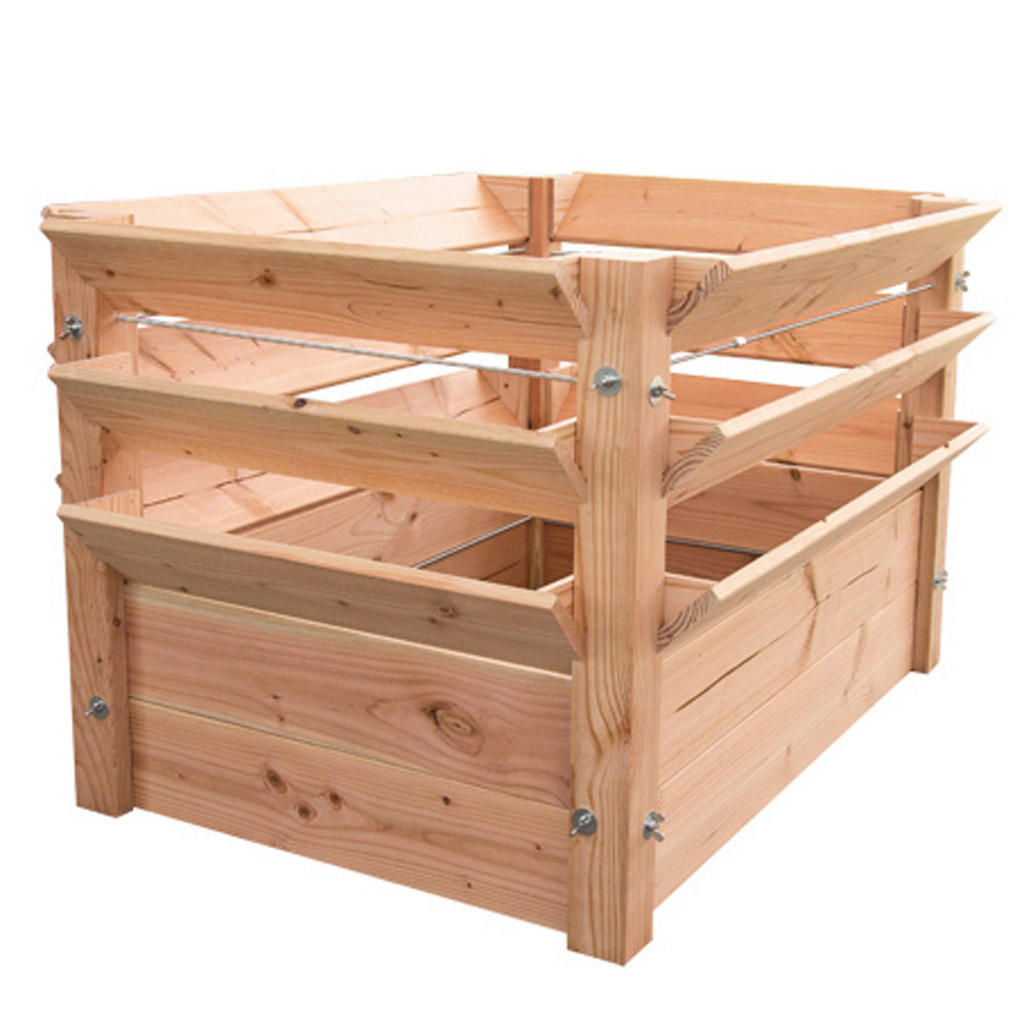 Hochbeet, Lärche, Holz, Lärche, 700 L, 124x73x91 cm, Ga