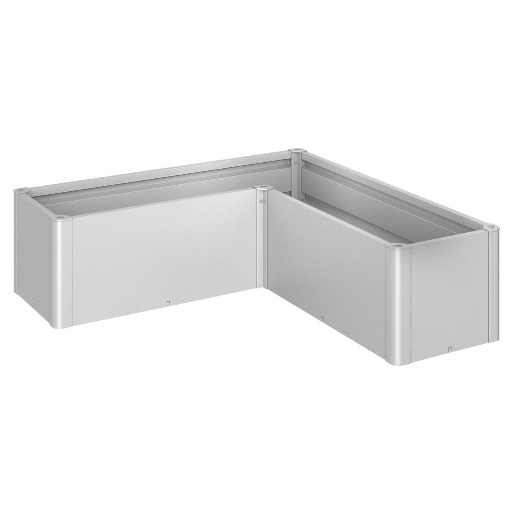 Biohort Hochbeet Belvedere, Silber, Metall, 152x152 cm,