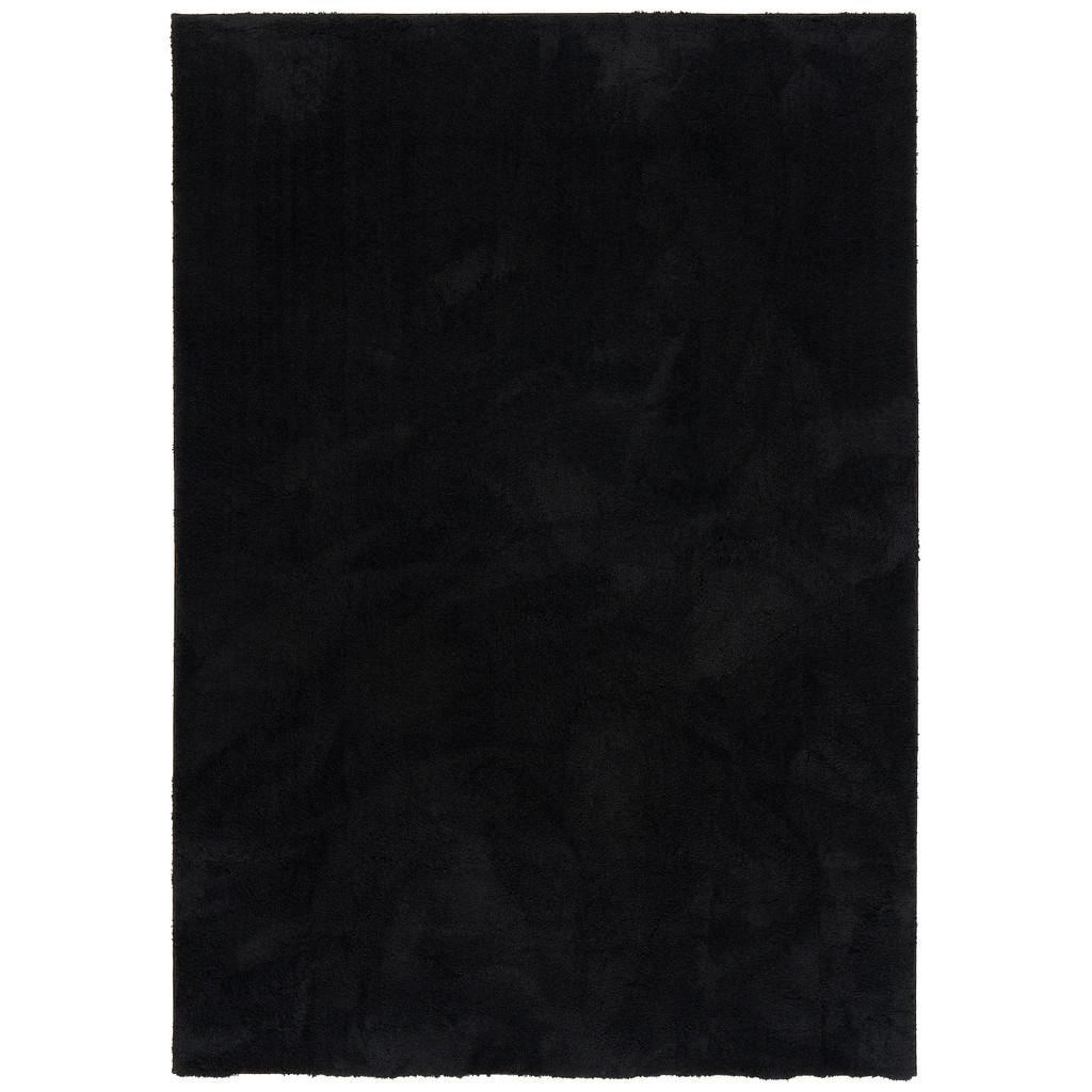 Pergamon Hochflor, Schwarz, Textil, 200x290 cm, Teppich