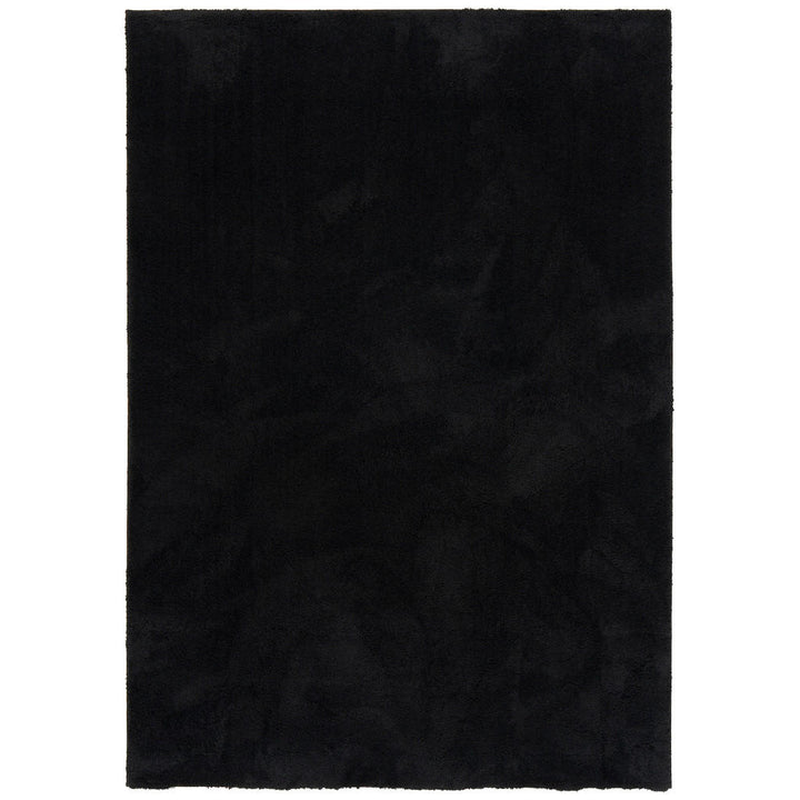 Pergamon Hochflor, Schwarz, Textil, 200x290 cm, Teppich