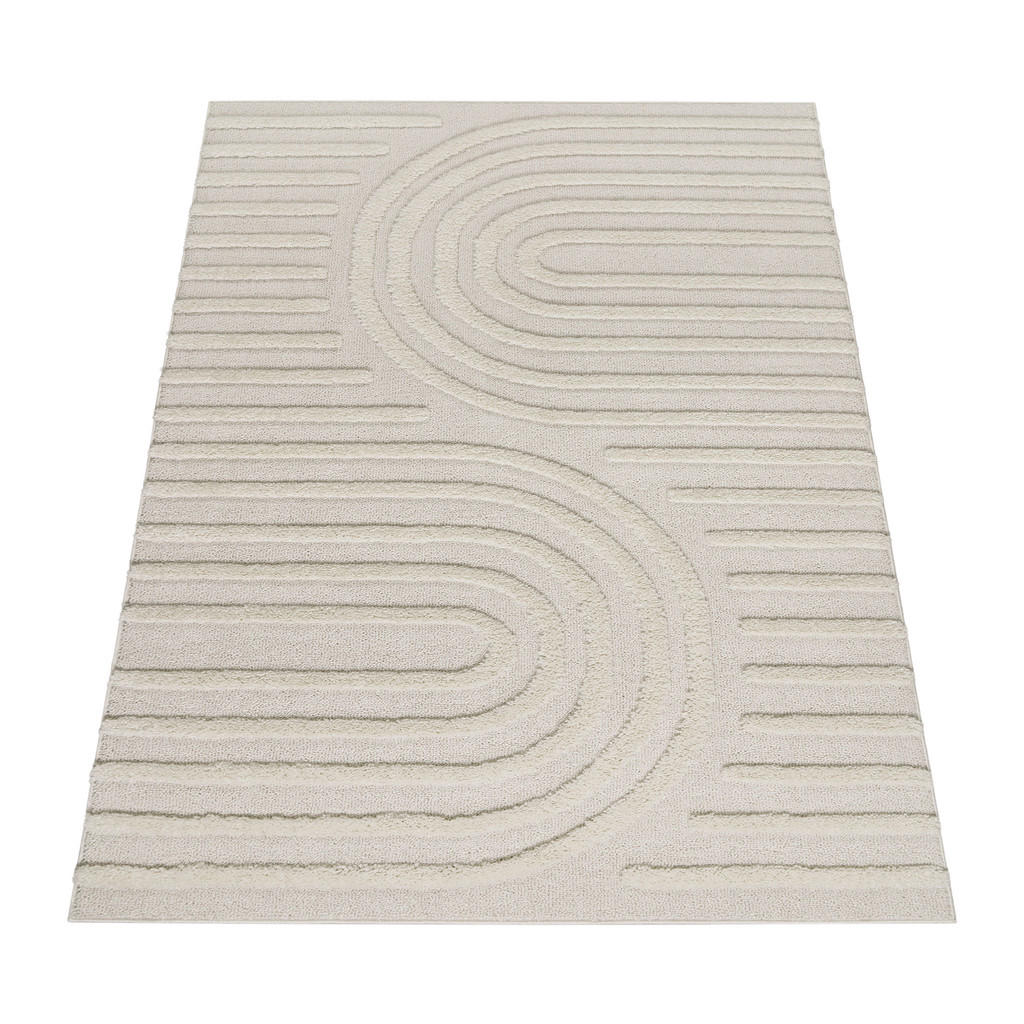 Paco Home Hochflorteppich, Creme, Textil, Rechteckig, 1