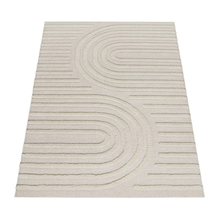 Paco Home Hochflorteppich, Creme, Textil, Rechteckig, 1