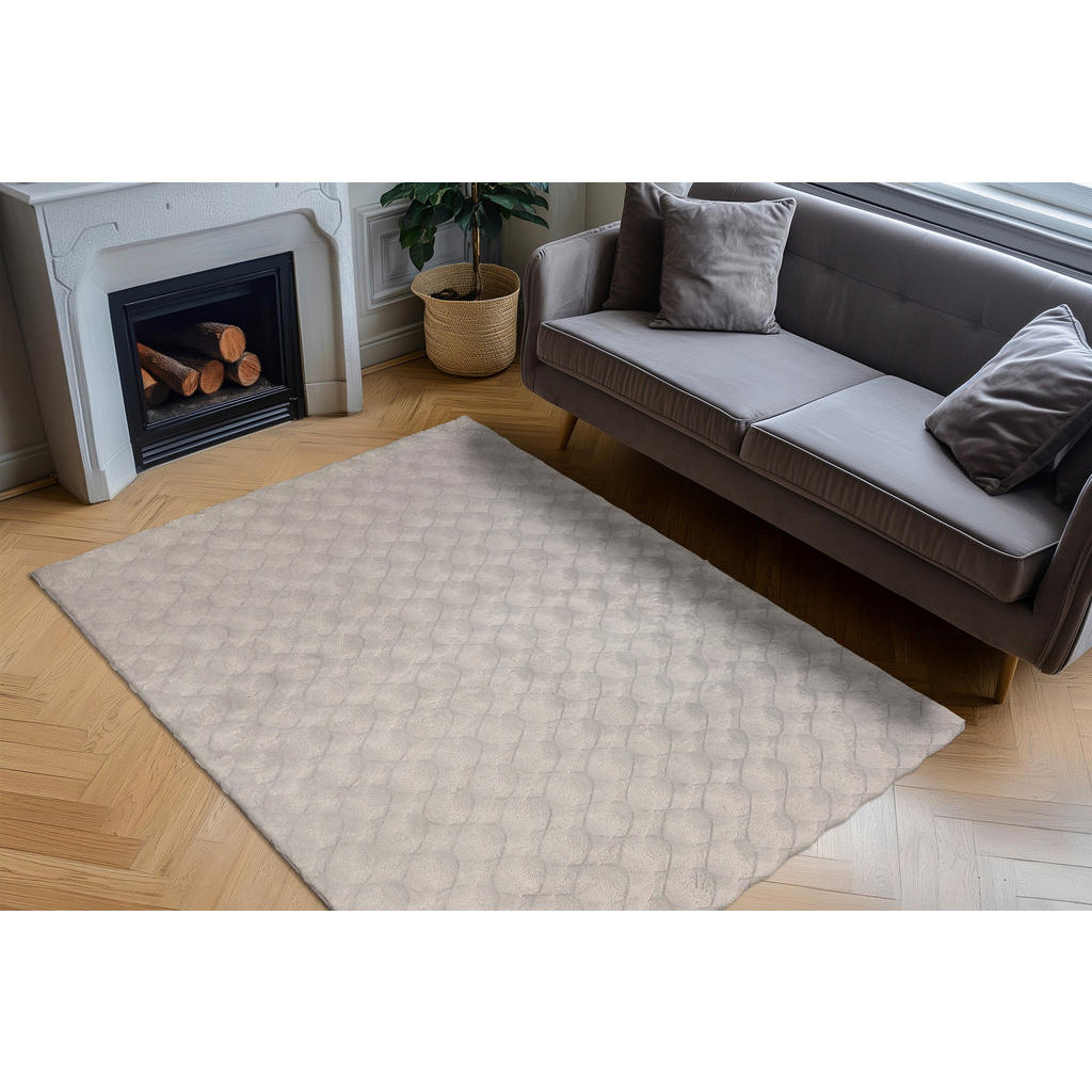 Kayoom Hochflorteppich, Grau, Textil, geometrisch, rech
