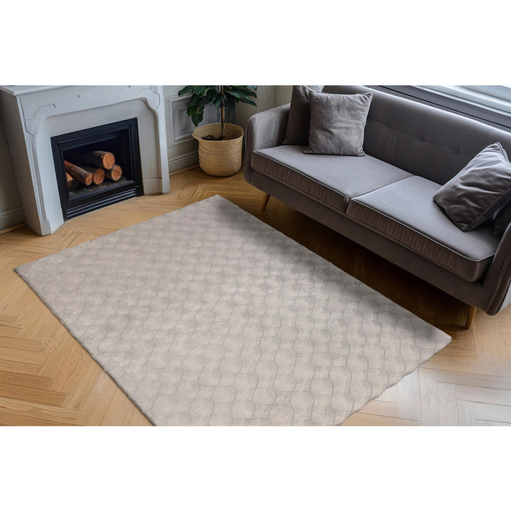 Kayoom Hochflorteppich, Grau, Textil, geometrisch, rech