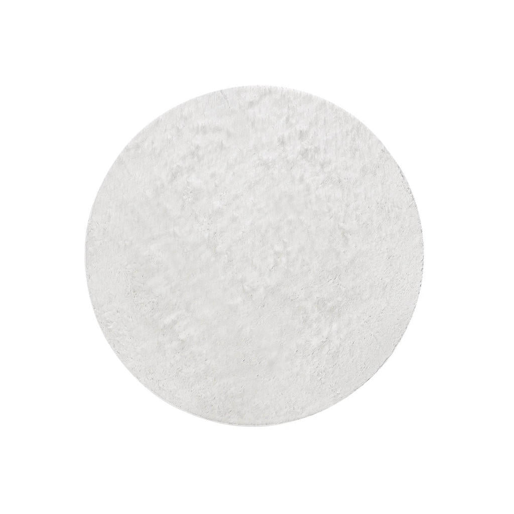 benuta Nest Hochflorteppich, Weiß, Textil, Beton Optik,