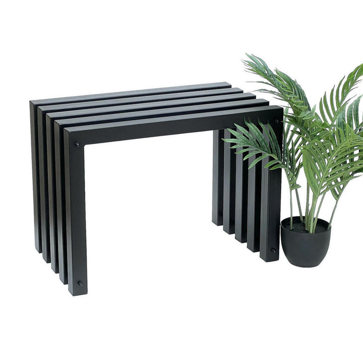 DanDiBo Hocker, Schwarz, Metall, 60x43.5x37 cm, Gartenm