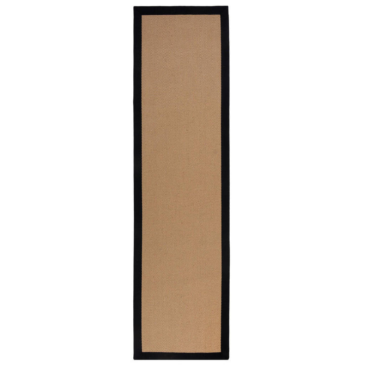 Kadima Design Teppich, Natur, Schwarz, Textil, Uni, Rec