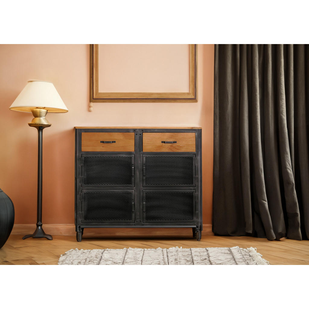 MCW Kommode, Beige, Holz, 100x90x40 cm, Wohnzimmer, Kom