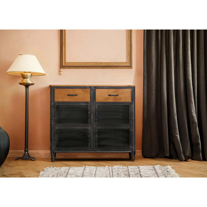 MCW Kommode, Beige, Holz, 100x90x40 cm, Wohnzimmer, Kom