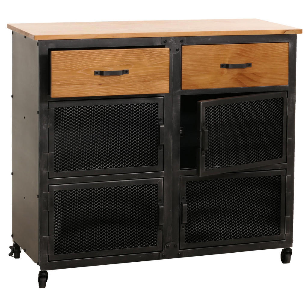 MCW Kommode, Beige, Holz, 100x90x40 cm, Wohnzimmer, Kom