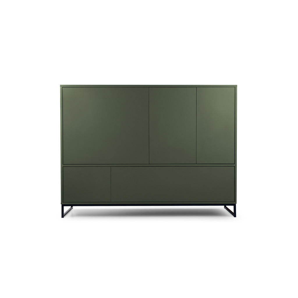 Agmat-Furniture Kommode, Grün, Holzwerkstoff, 160x120x4