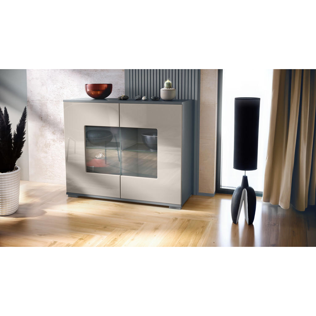 Vladon Kommode, Sand, Holzwerkstoff, 92.5x75.5x35 cm, W