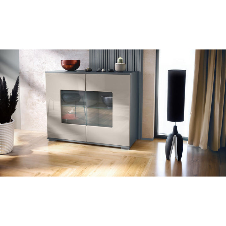Vladon Kommode, Sand, Holzwerkstoff, 92.5x75.5x35 cm, W