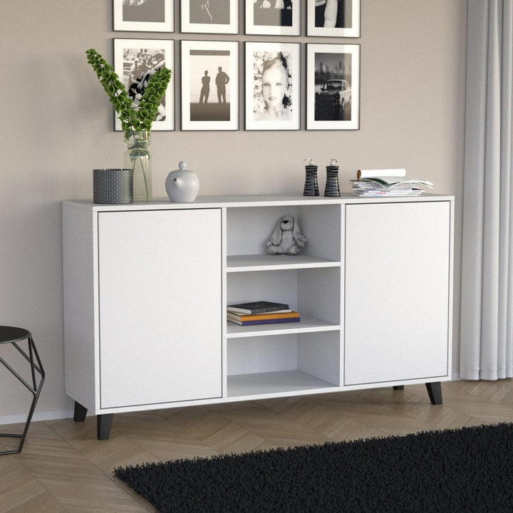 Beautysofa Kommode, Weiß, Holzwerkstoff, Rechteckig, 15