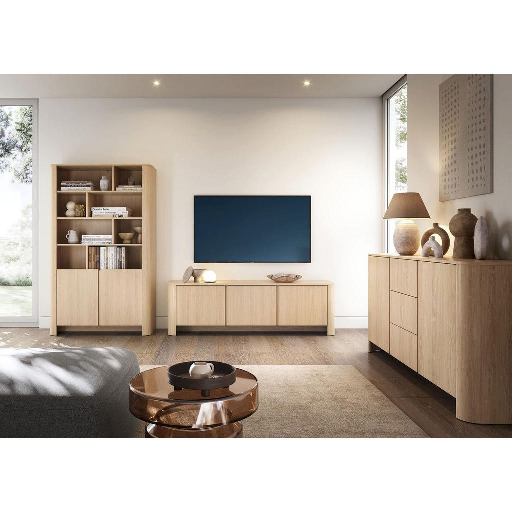 hi-markt Kommode, Eiche, Holzwerkstoff, Kerneiche, 168x